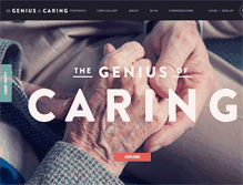 Tablet Screenshot of geniusofcaring.com